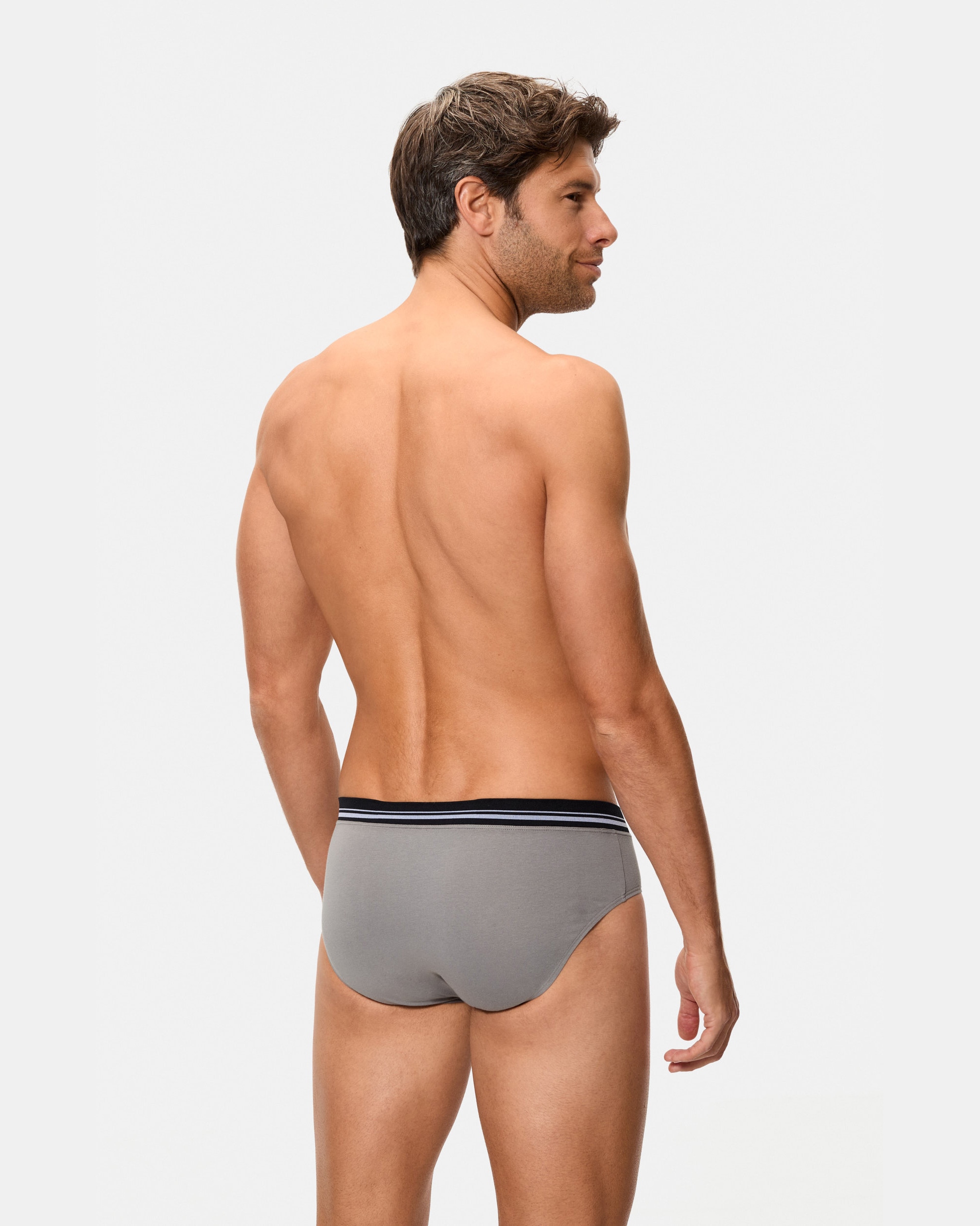 Slip cintura extra suave compresión inteligente - Abanderado - Gris Gris-2