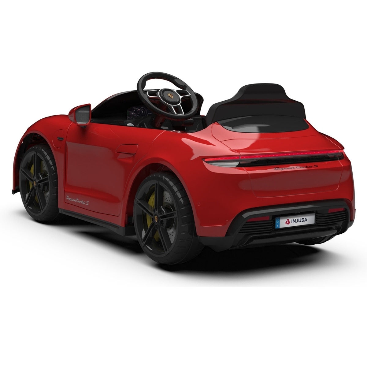 Coche Porsche Taycan Turbo S 12V Rojo Injusa Rojo-5