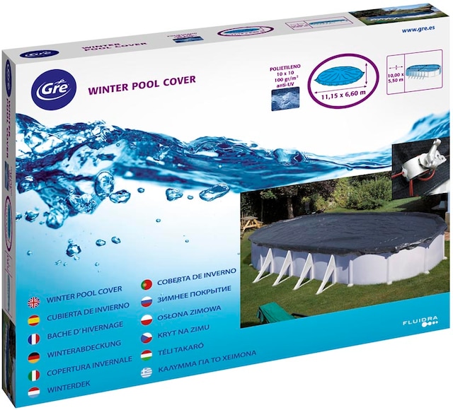 Imagen 0 de Cubierta de invierno para piscinas ovaladas de 500 x 300 cm Gre