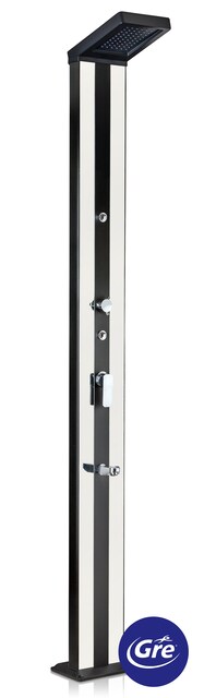 Imagen 0 de Ducha solar aluminio luxe de 38 l - incluye lavapiés y sprayers