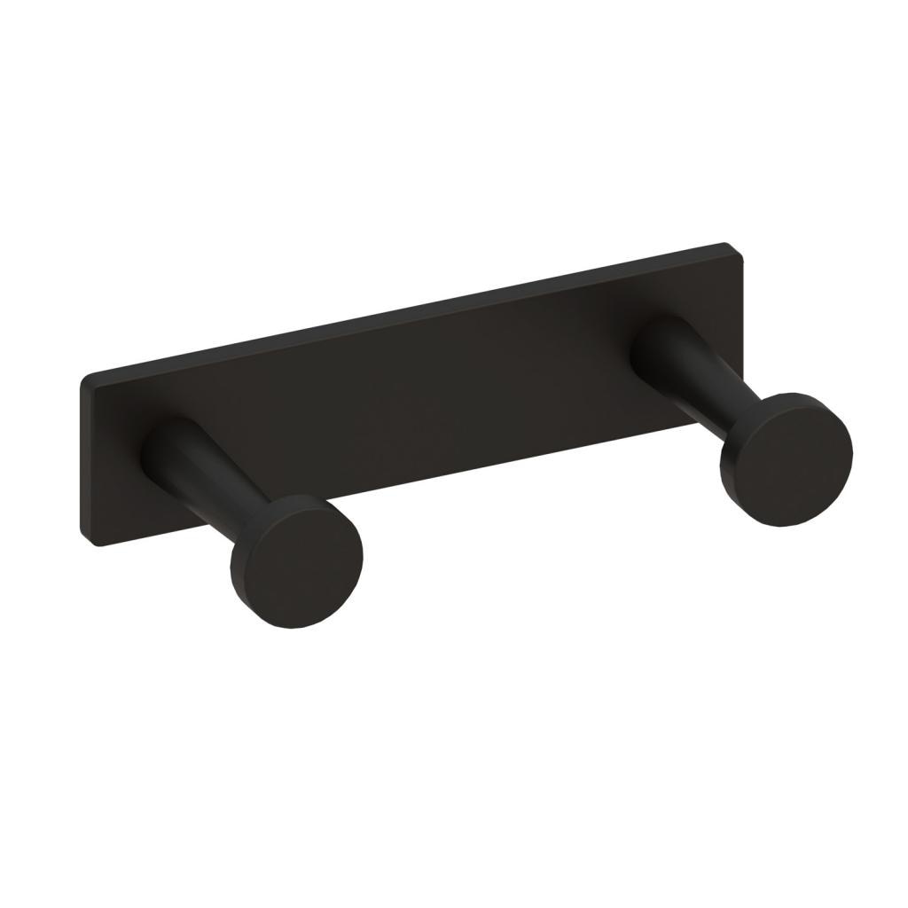 Imagen 1 de Percha doble de baño para atornillar con gancho redondo Beltrán - Cromo Cromo