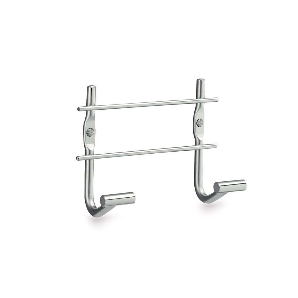 Percha doble de baño para atornillar con gancho en cono liso Beltrán - Inox Inox-1