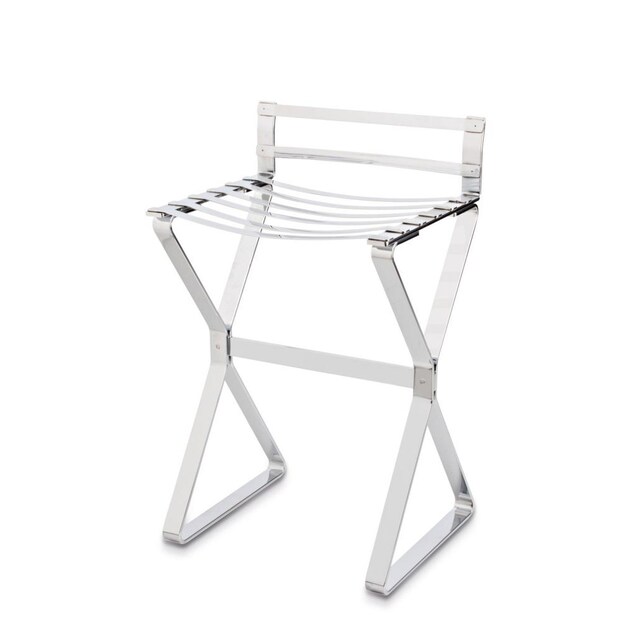 Imagen 0 de Taburete de baño con asiento de lamas y respaldo Filadelfia Beltrán