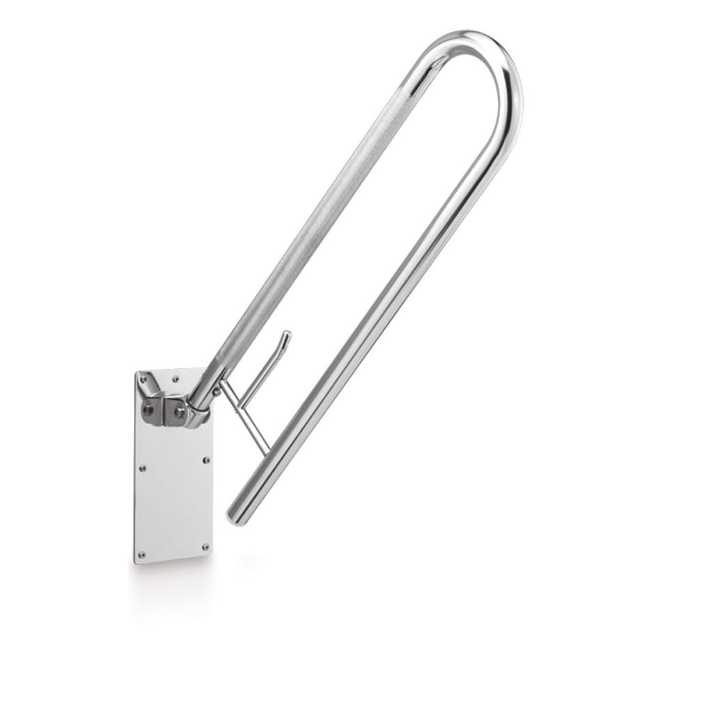 Beltrán - Asidero para baño antideslizante abatible con portarrollos y soporte grande Beltrán.