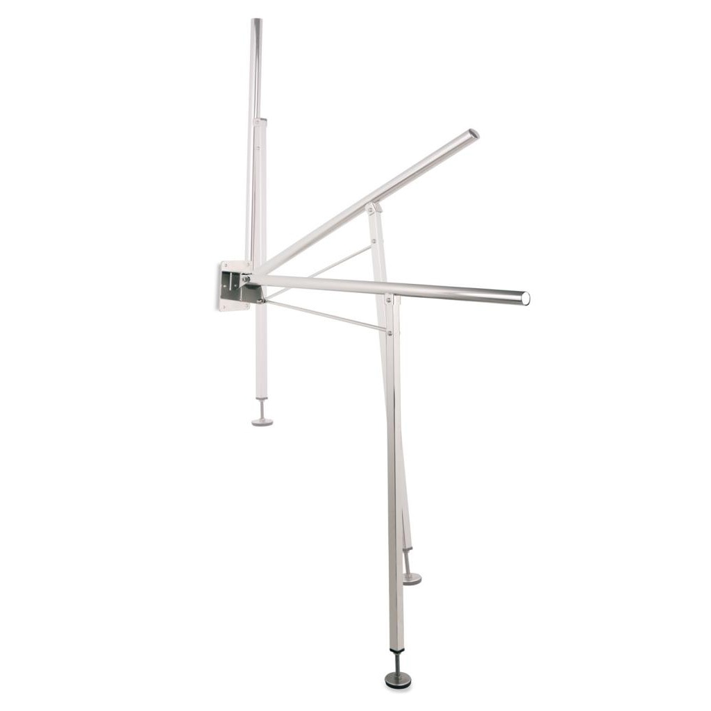 Imagen 1 de Asidero para baño abatible con pata de apoyo regulable Beltrán - Inox Inox