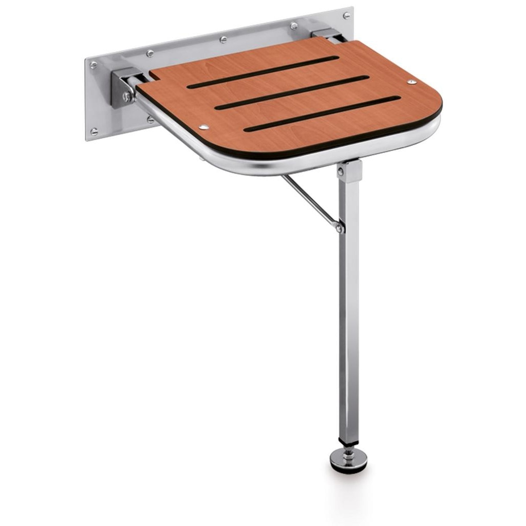 Beltrán - Asiento de ducha plegable con tornillos y soporte Beltrán.