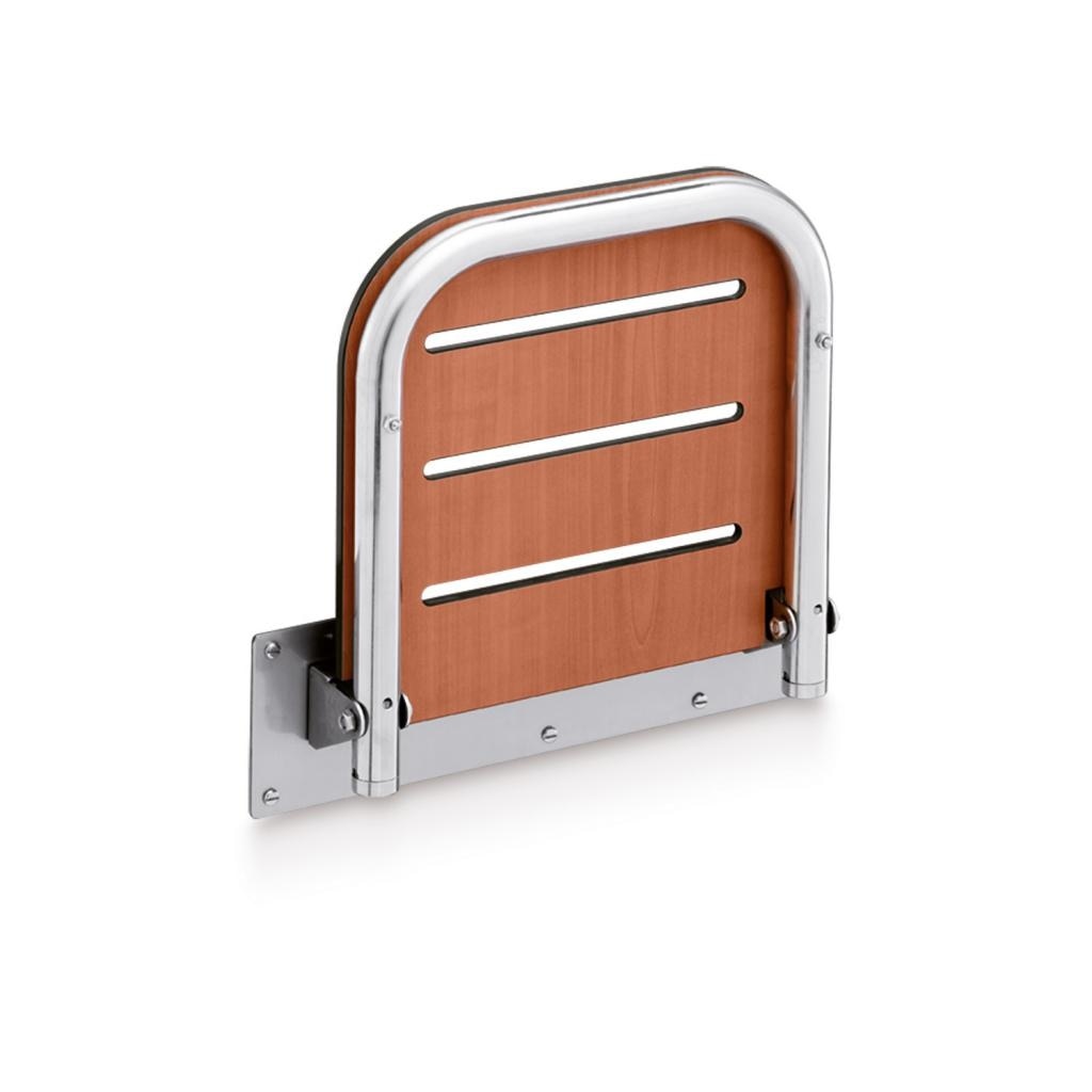 Imagen 0 de Asiento de ducha plegable con tornillos y base extendida Inox