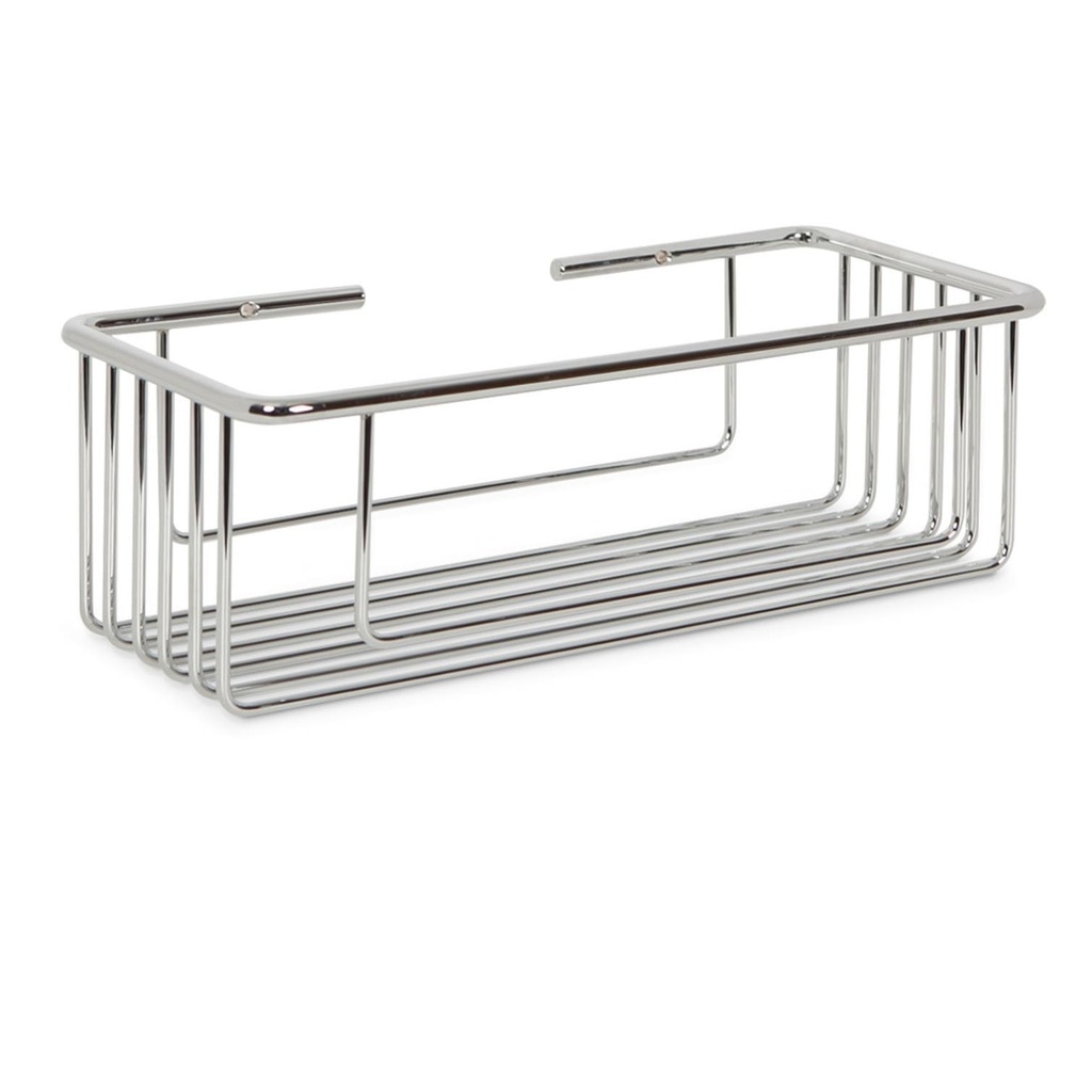 Imagen 1 de Jabonera de rejilla rectangular profunda para atornillar Beltrán - Cromo 40 cm Cromo