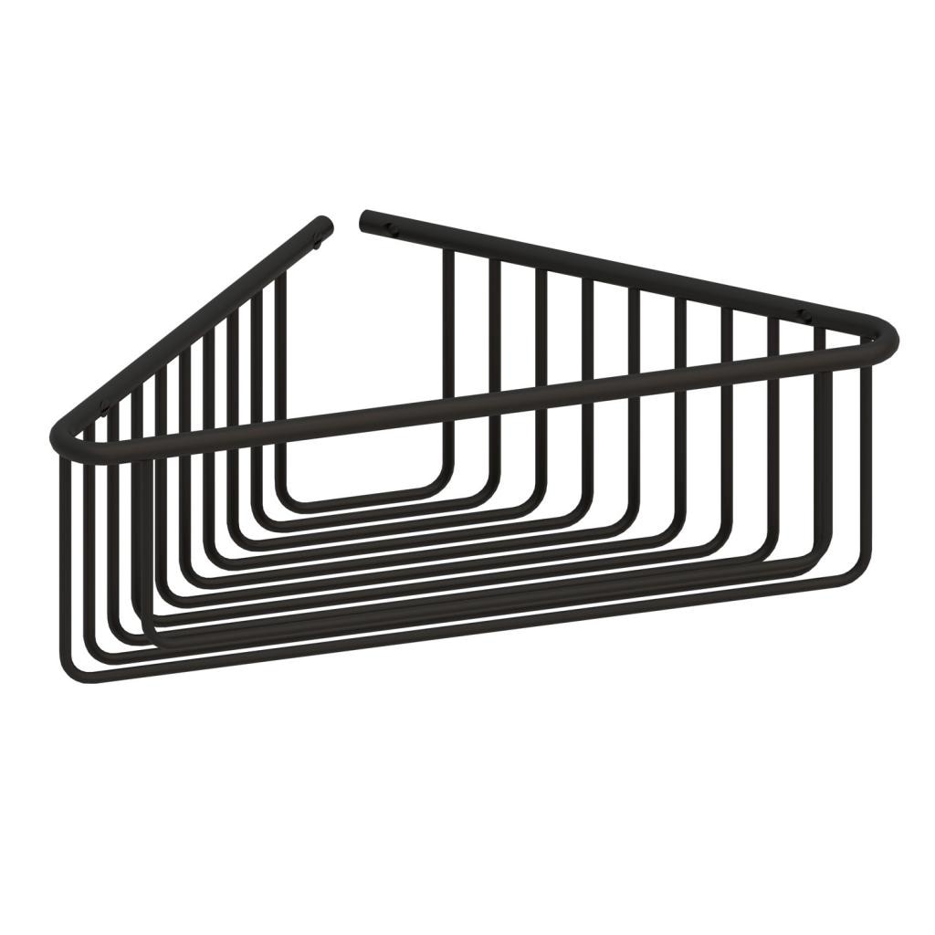 Imagen 1 de Jabonera rinconera de rejilla profunda para atornillar Beltrán - Negro Negro