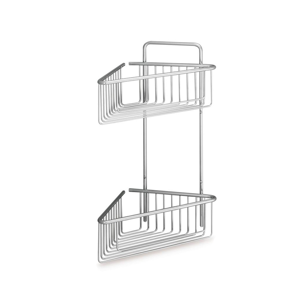 Imagen 1 de Jabonera rinconera de rejilla con 2 cestas profundas para atornillar Beltrán - Inox Inox