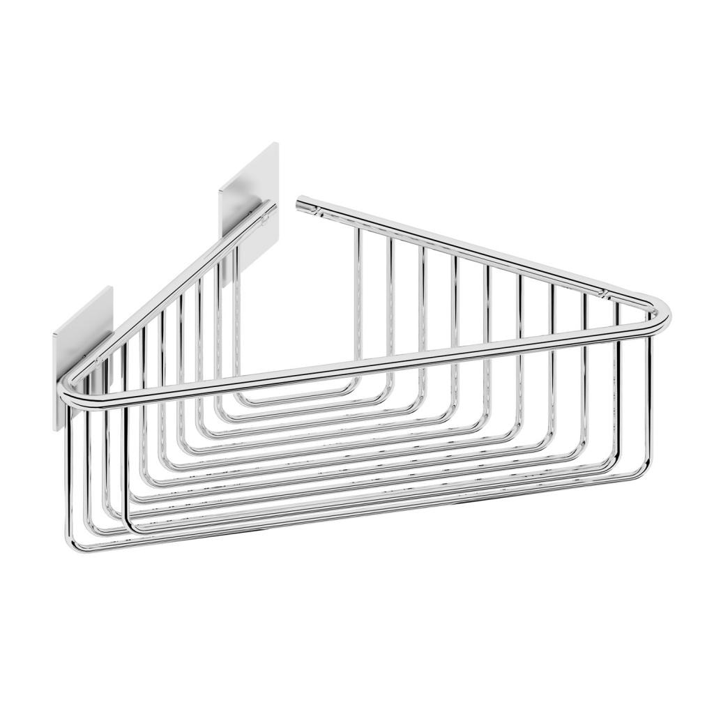 Jabonera rinconera de rejilla profunda con adhesivo Beltrán - Cromo Cromo-1