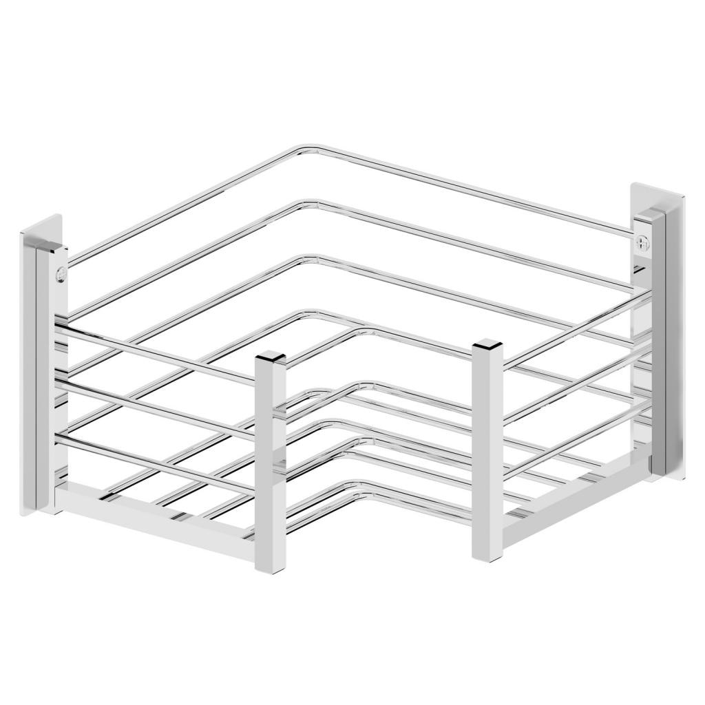 Imagen 1 de Jabonera rinconera cuadrada con adhesivo Beltrán - Cromo Cromo