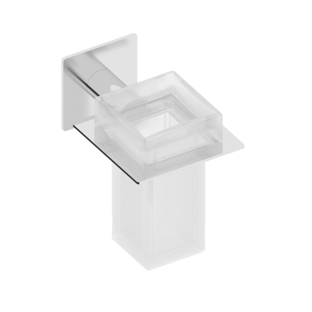Imagen 1 de Portacepillos de pared con adhesivo Ámsterdam Beltrán - Cromo Cromo