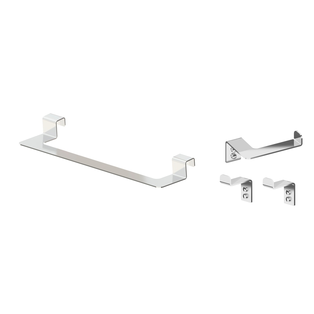 Imagen 1 de Set de barra de baño, portarrollos y perchas Etna Beltrán - Inox Inox