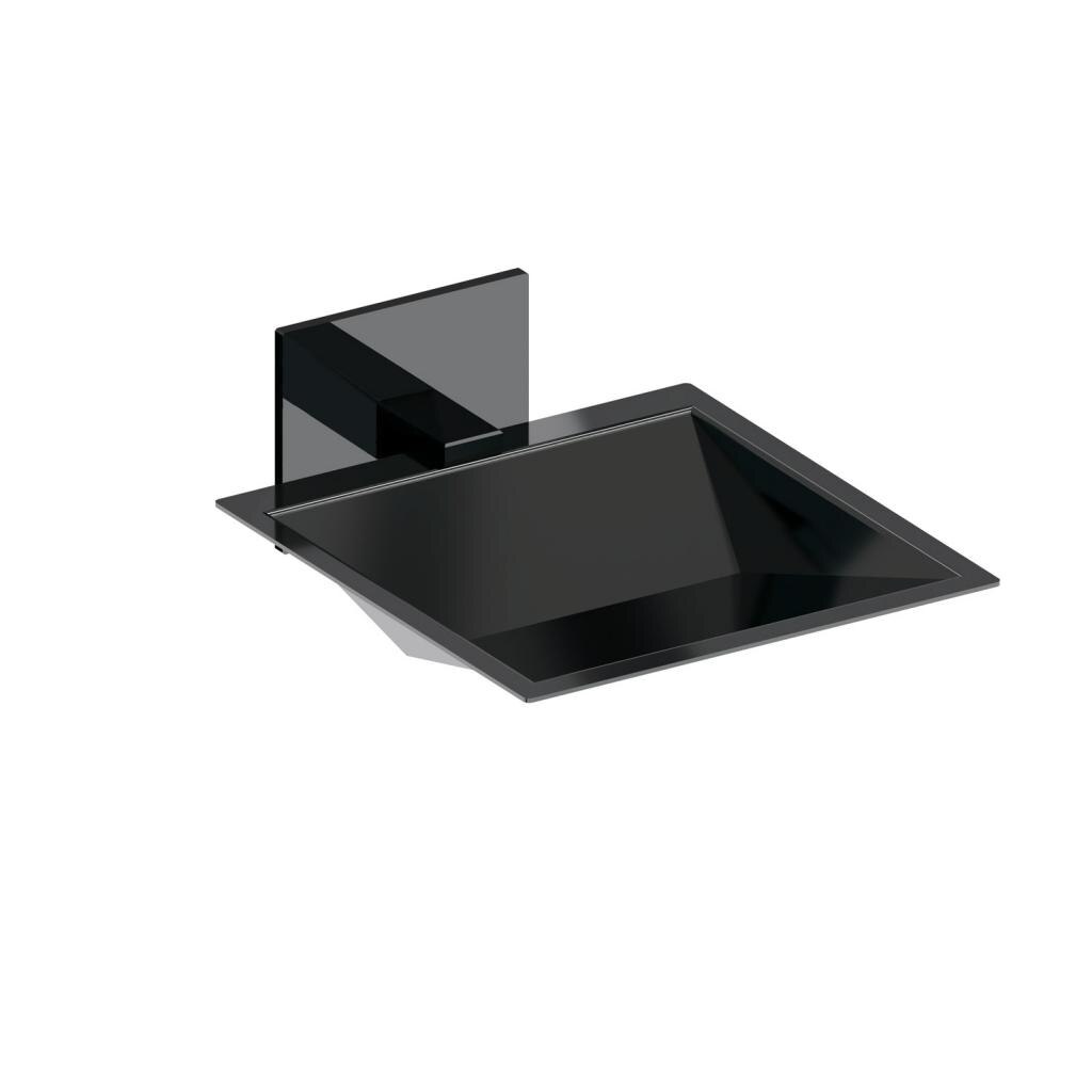 Jabonera con adhesivos Mónaco Beltrán - Negro Negro-1