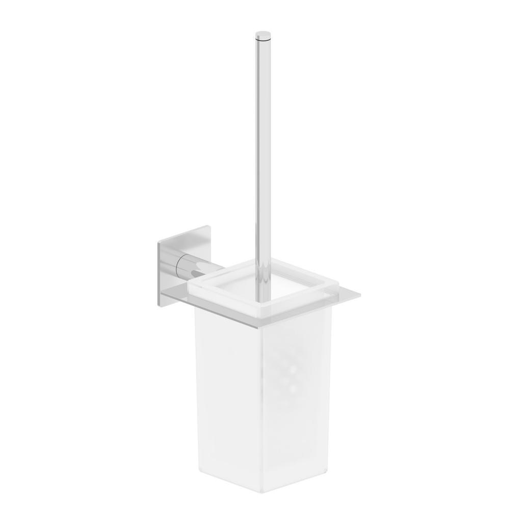 Imagen 1 de Escobillero de pared con adhesivo Praga Beltrán - Cromo Cromo