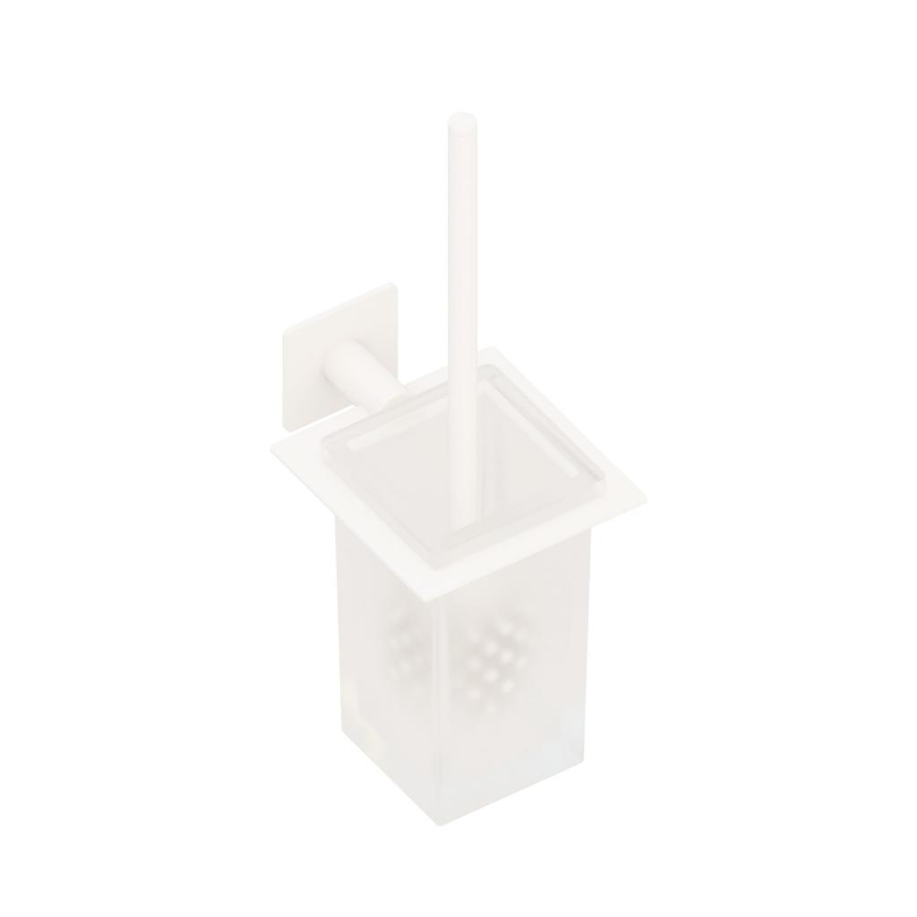 Imagen 1 de Escobillero de pared con adhesivo Praga Beltrán - Blanco Blanco