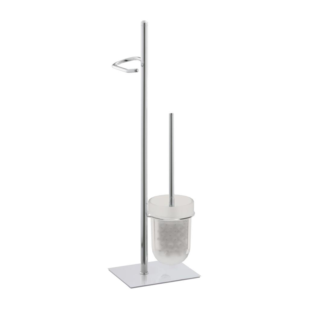 Imagen 1 de Escobillero con portarrollos de pie Castellón Beltrán - Inox Inox