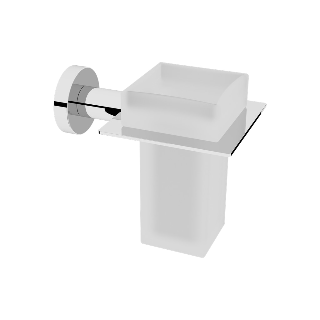 Imagen 1 de Portacepillos de pared con tornillos Rimini Beltrán - Cromo Cromo