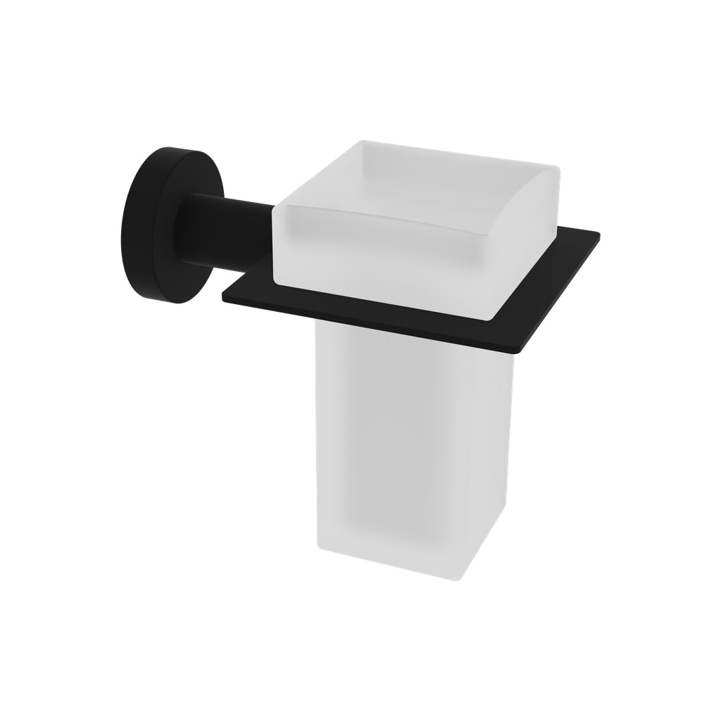 Imagen 1 de Portacepillos de pared con tornillos Rimini Beltrán - Negro Negro