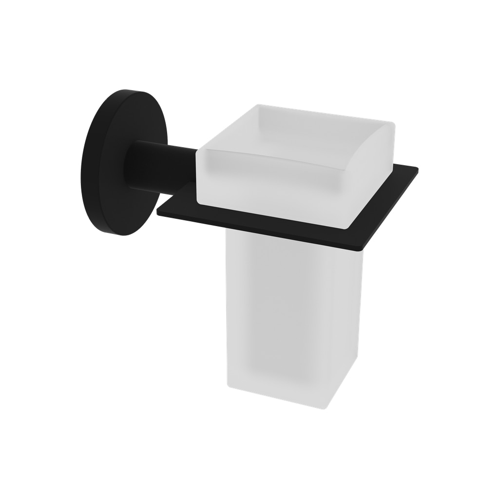 Imagen 1 de Portacepillos de pared con adhesivo Rimini Beltrán - Negro Negro