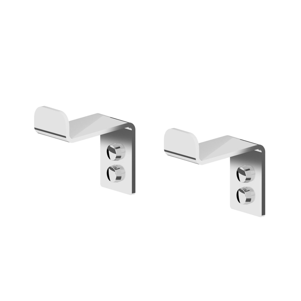 Imagen 1 de Set de 2 perchas individuales Etna Beltrán - Acero mate Acero mate
