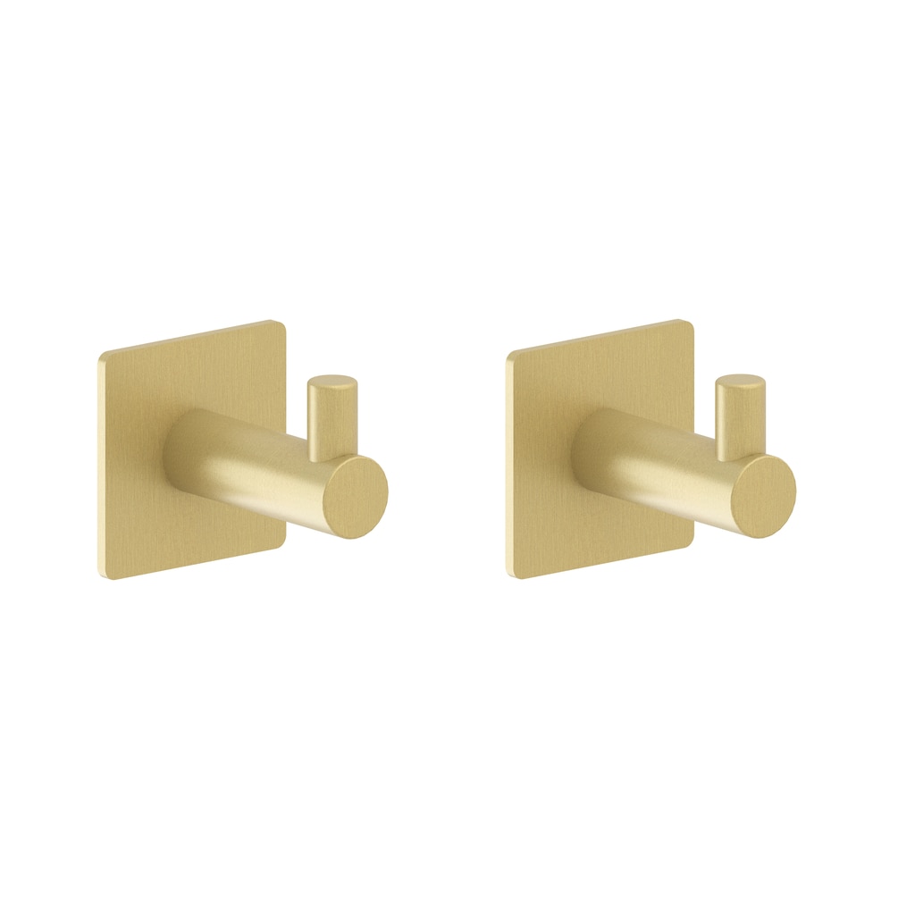 Set de 2 perchas individuales Praga Adhesivo Beltrán - Oro Oro-1