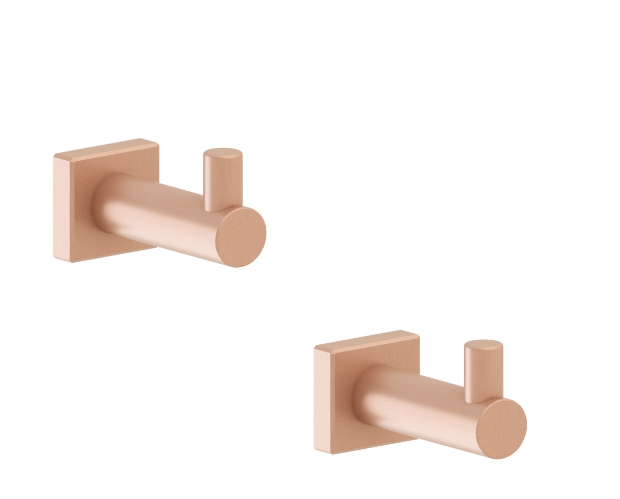 Imagen 1 de Set de 2 perchas individuales Praga Beltrán - Oro Rosa Oro Rosa