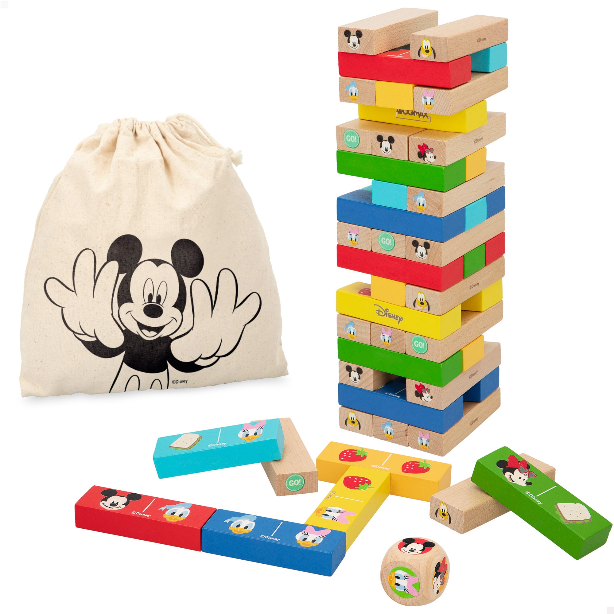 Imagen 0 de Disney Juego de bloques apilables de madera WOOMAX