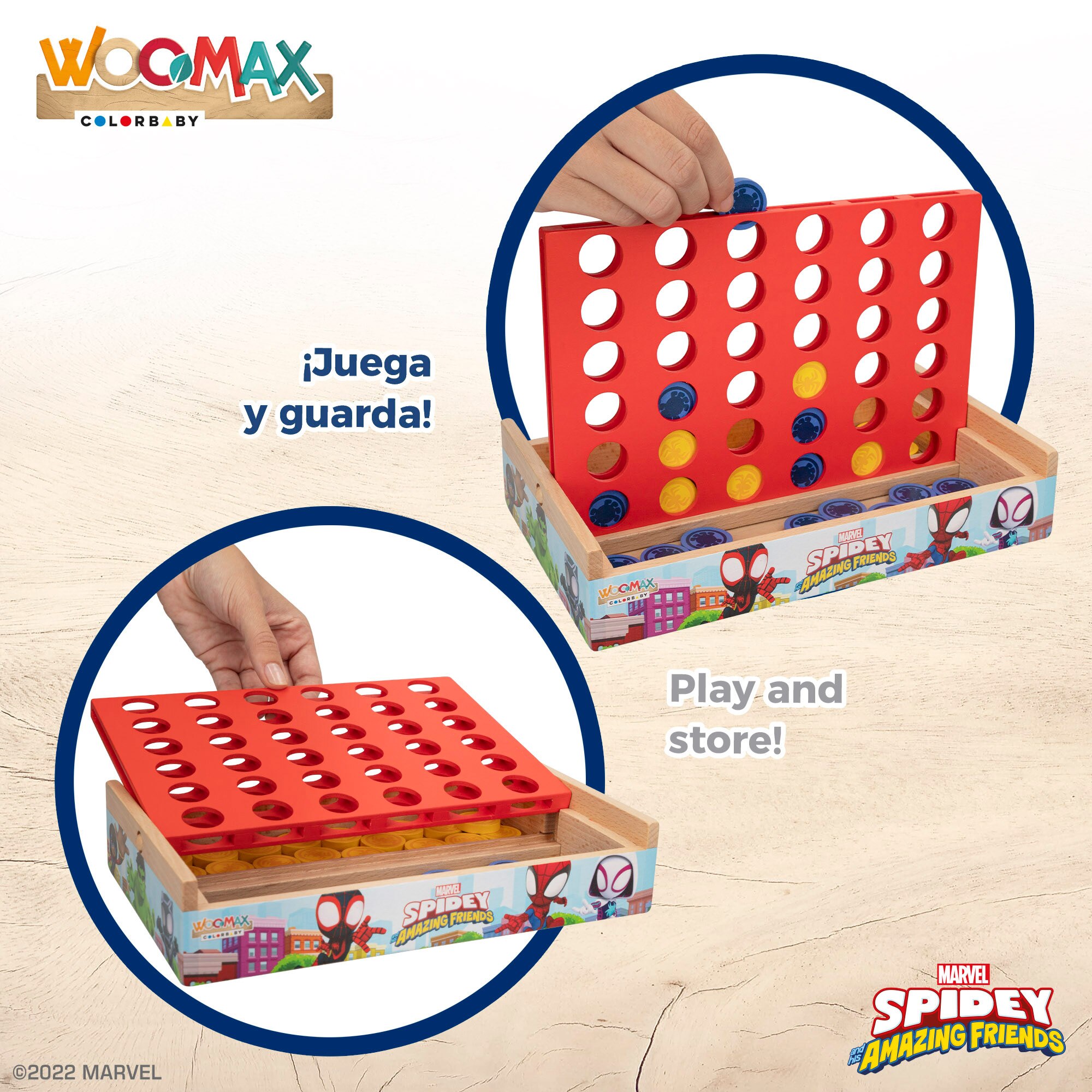 Spidey y su superequipo Juego 4 en raya WOOMAX Multicolor-3