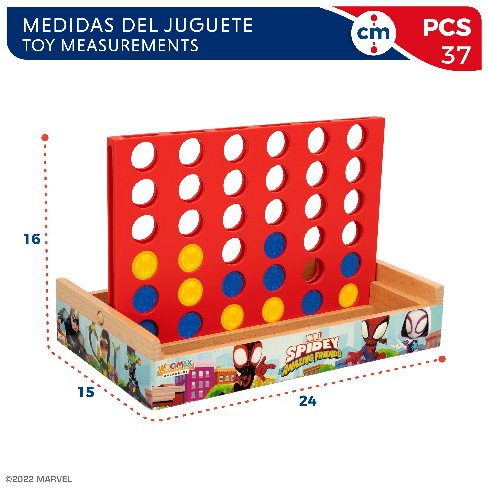 Spidey y su superequipo Juego 4 en raya WOOMAX Multicolor-5