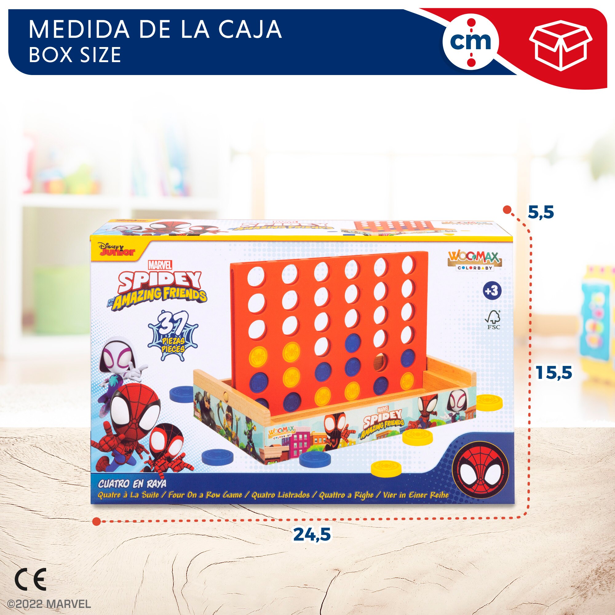 Spidey y su superequipo Juego 4 en raya WOOMAX Multicolor-6