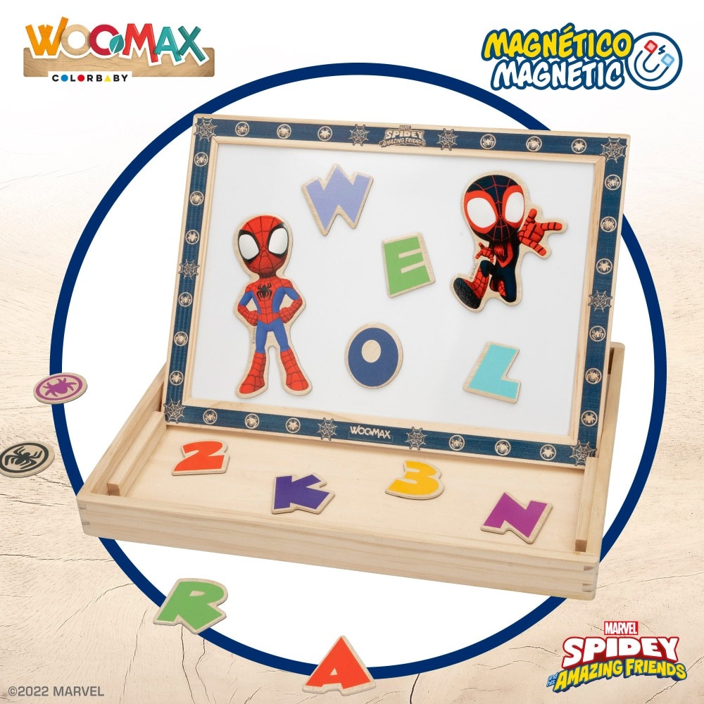 Spidey y su superequipo Pizarra infantil 2 en 1 WOOMAX Multicolor-2