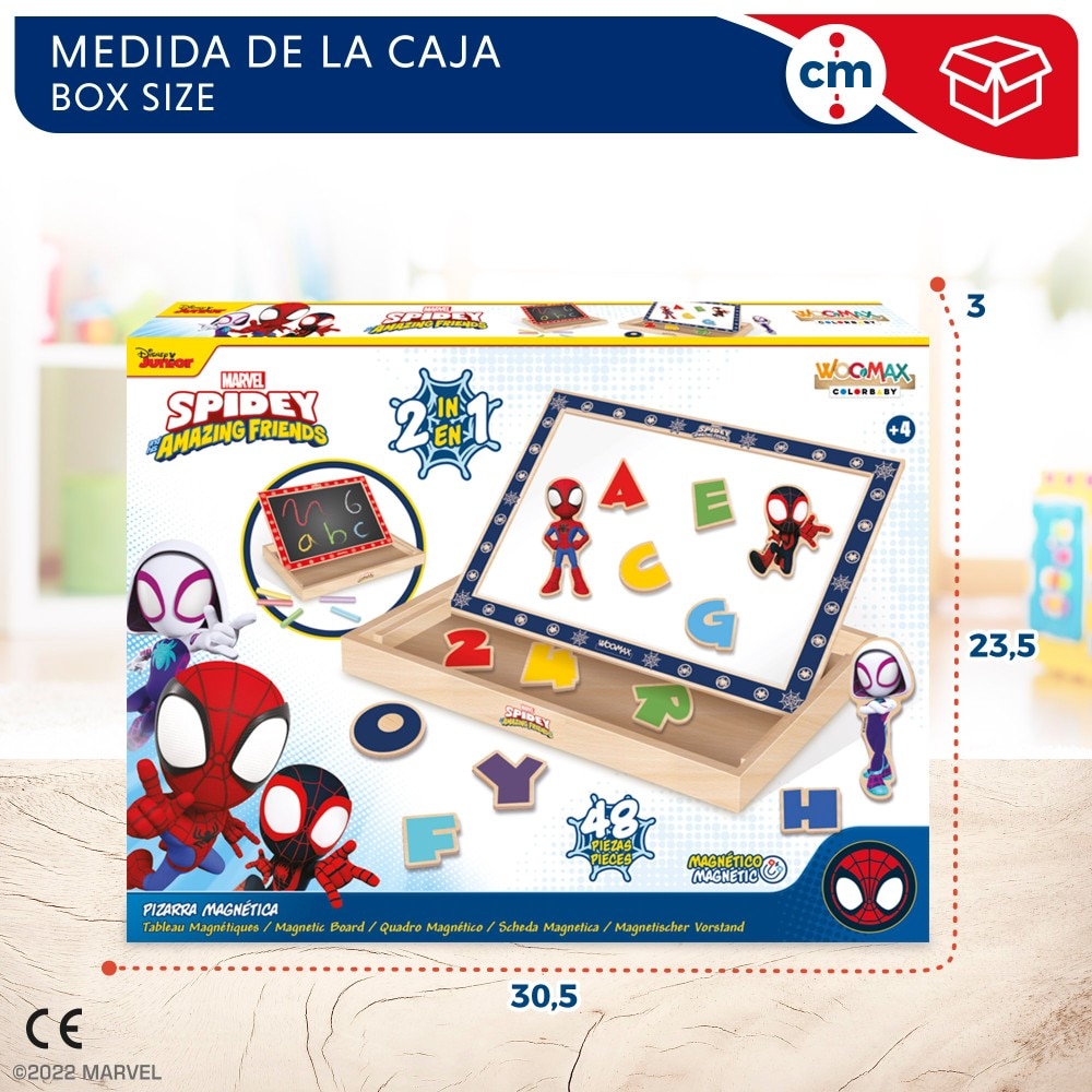Spidey y su superequipo Pizarra infantil 2 en 1 WOOMAX Multicolor-5
