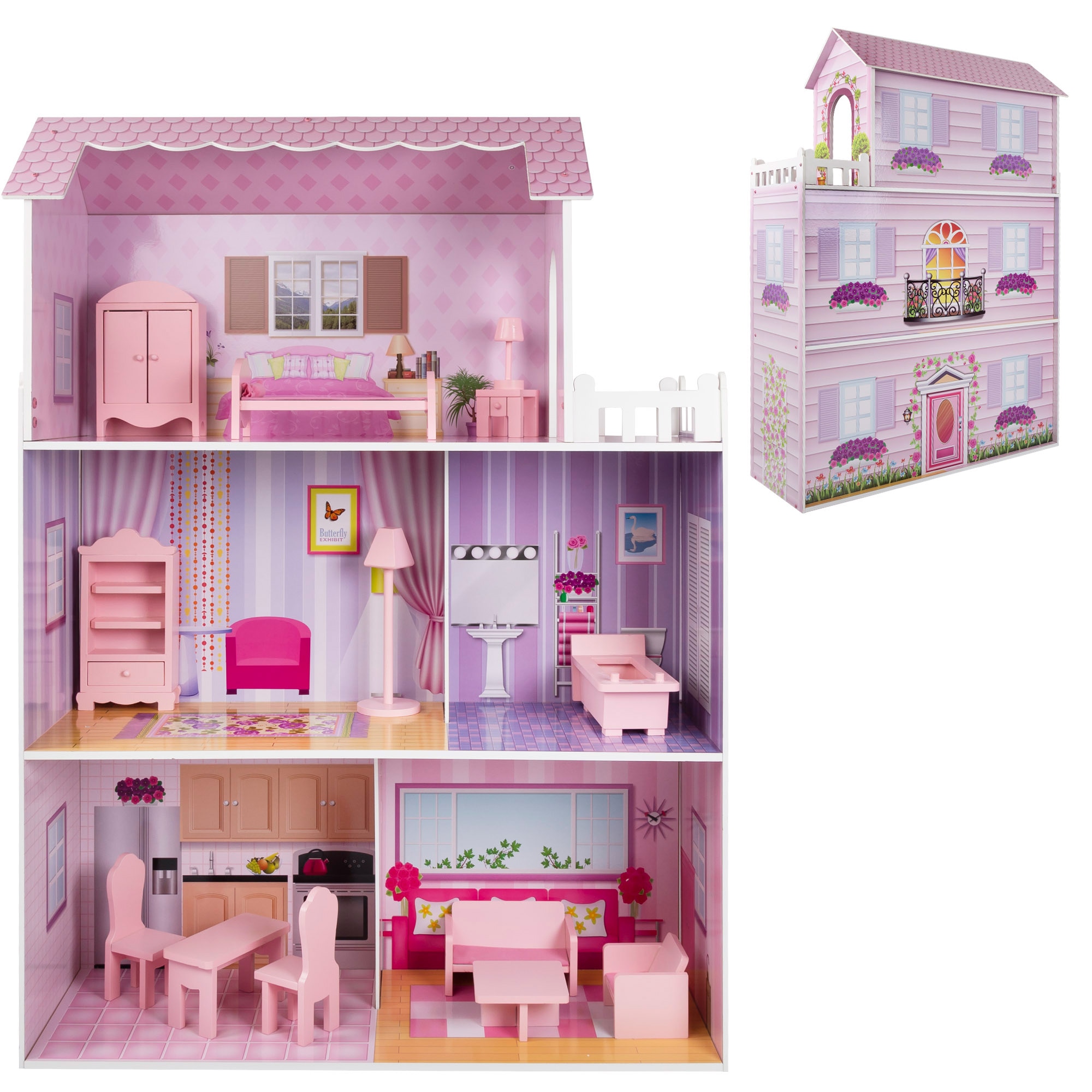 Casas de muñecas barbie de madera online