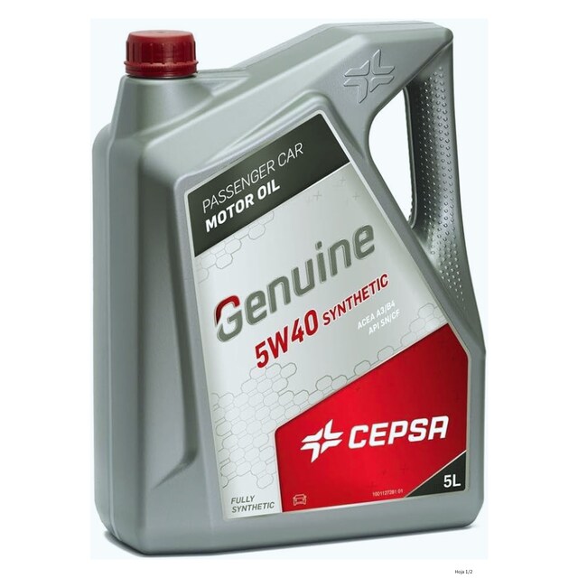 Imagen 0 de Aceite Cepsa Genuine 5W40 Synthetic 5L