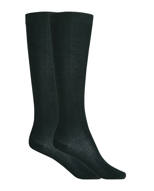 Imagen 0 de Pack de 2 pares de calcetines de algodón lisos