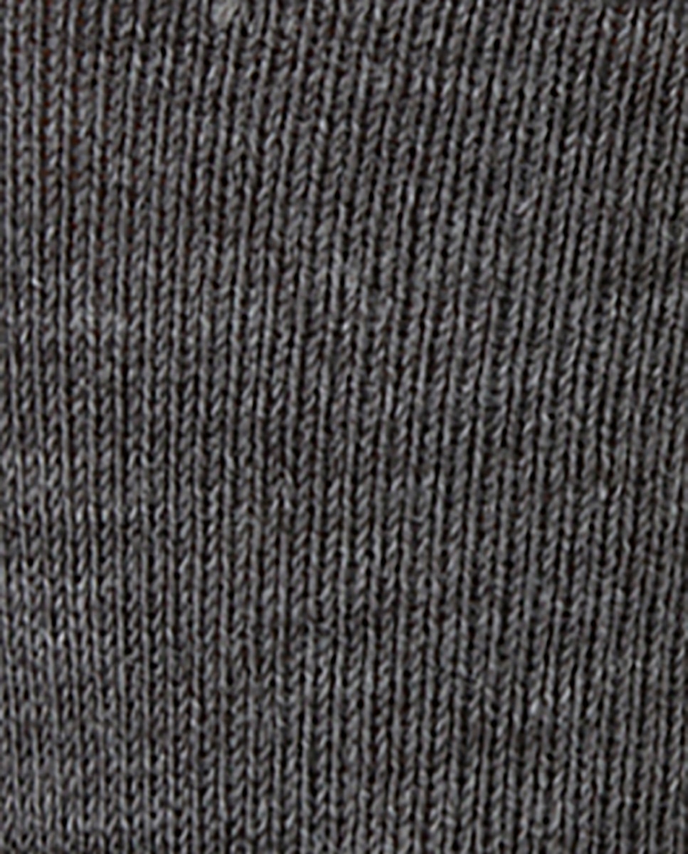 Calcetines cortos de orlón de hombre lisos - Punto Blanco - termic - Gris Gris-2