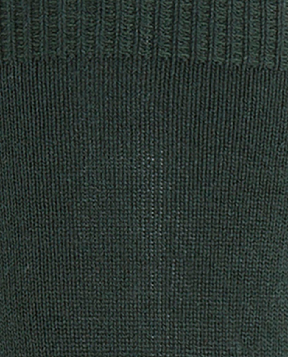 Pack de 3 pares de calcetines de bebé de algodón lisos - Punto Blanco - Verde oscuro Verde oscuro-2