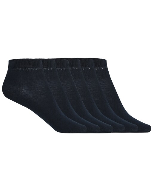 Imagen 0 de Pack de 6 pares de calcetines de algodón lisos