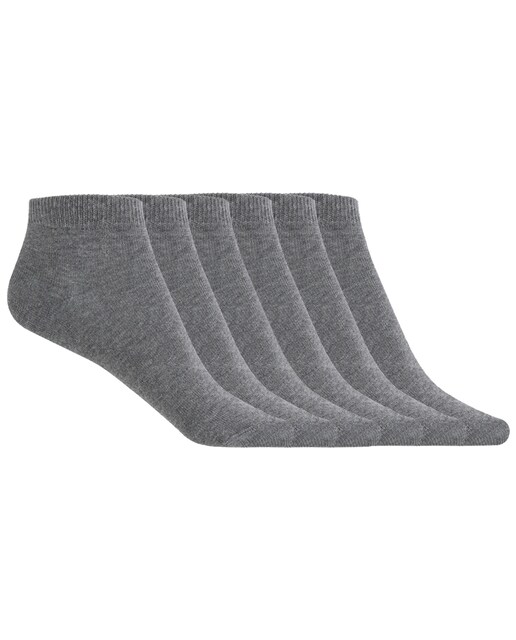Imagen 0 de Pack de 6 pares de calcetines de algodón lisos