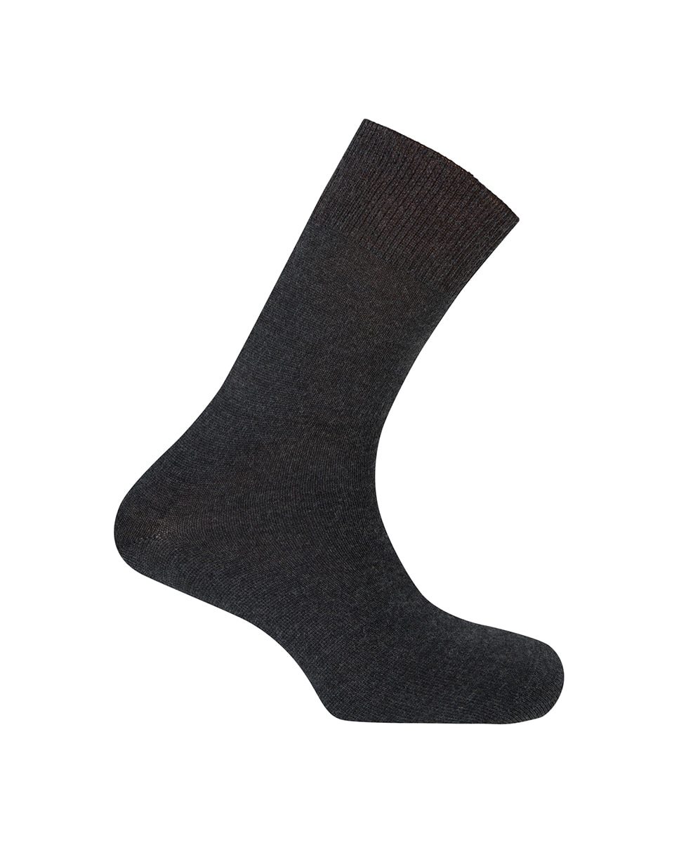 Imagen 0 de Calcetines cortos 100% lana de hombre lisos Gris