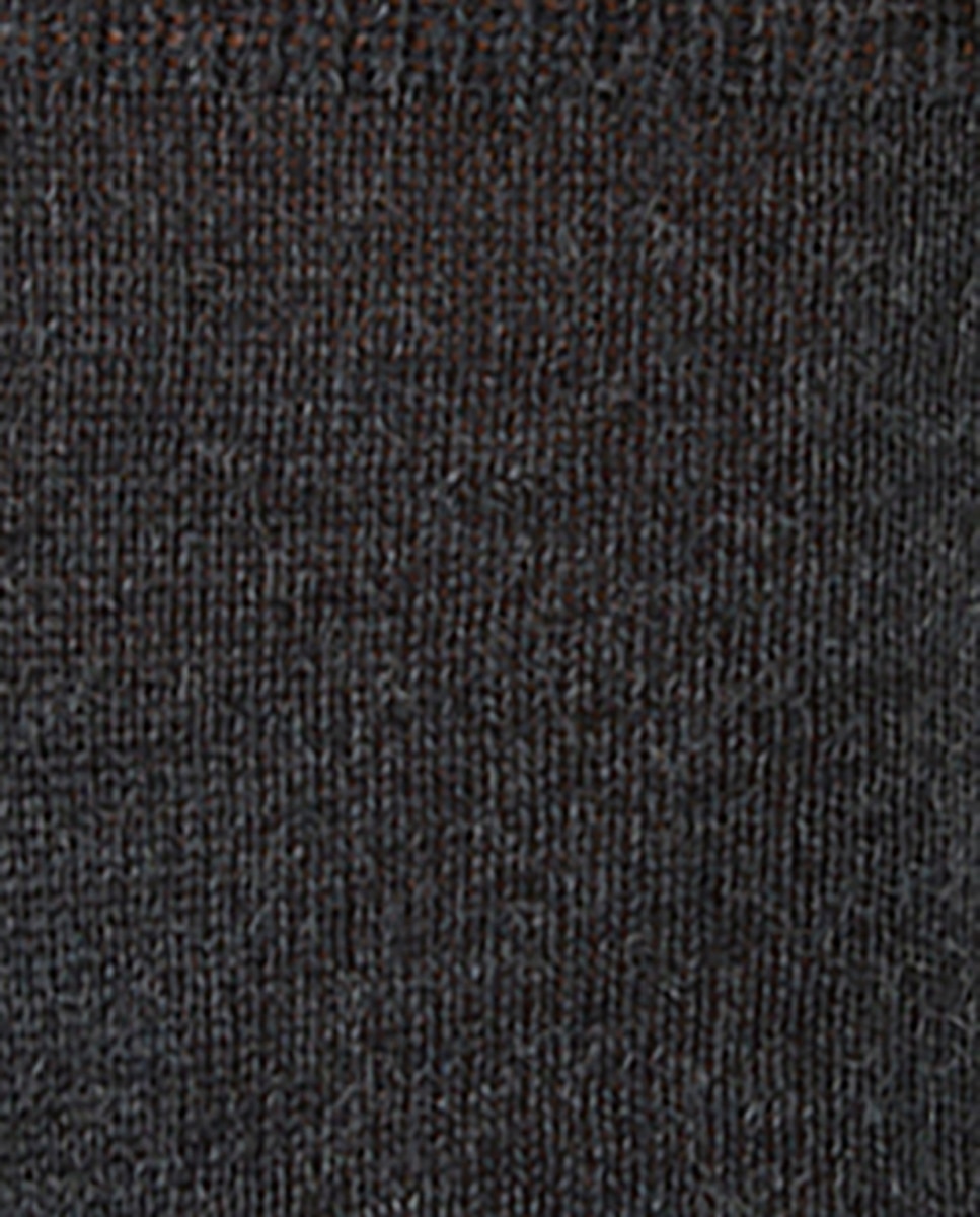 Calcetines cortos 100% lana de hombre lisos - Gris Gris-2