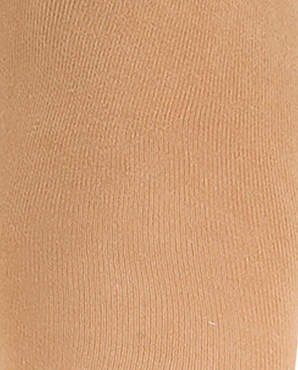 Pack de 2 leotardos de bebé de algodón lisos - Punto Blanco - Beige Beige-2