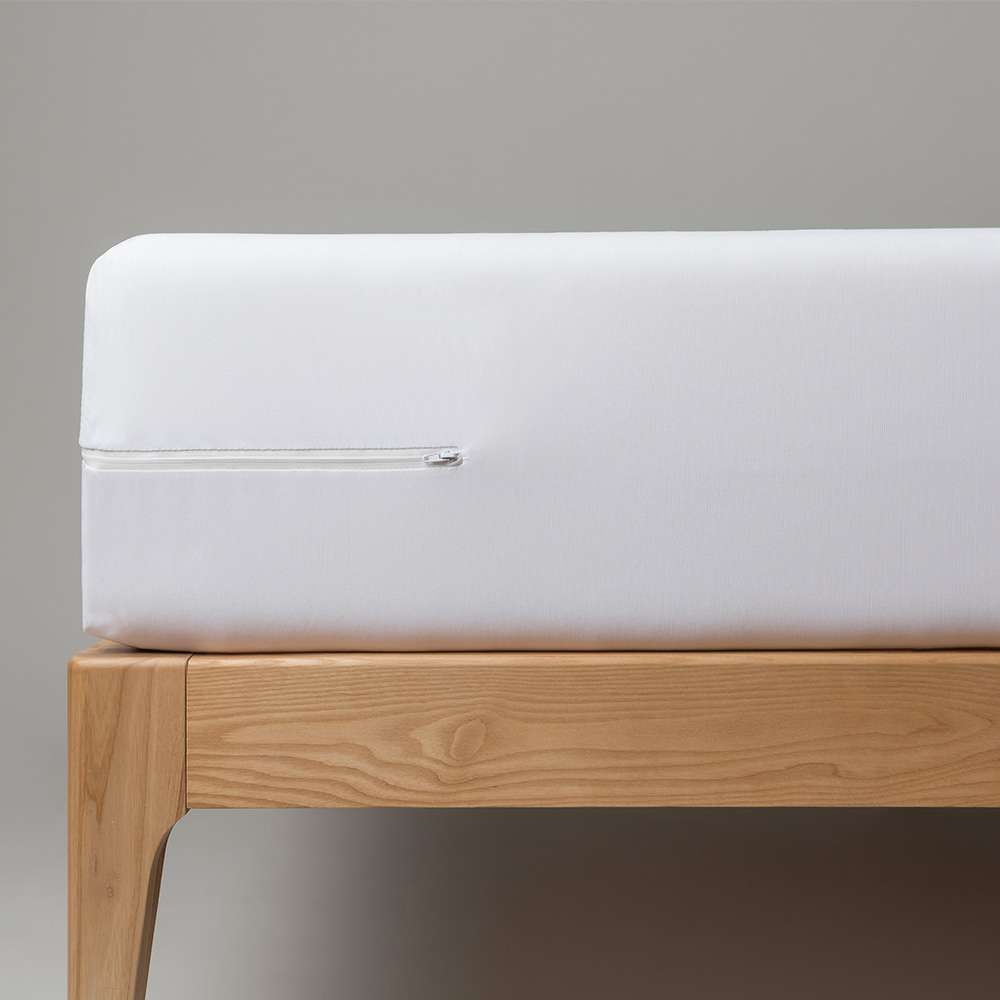 Funda de colchón antichinches Velfont - Blanco Cama 80 x 200 cm Blanco-1