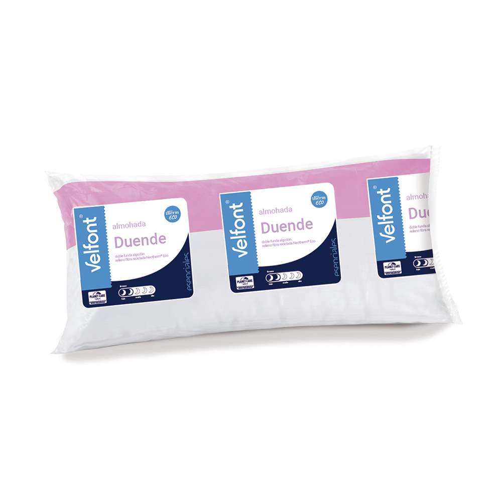 Almohada de fibra Duende Velfont - Blanco 75 x 40 cm Blanco-3