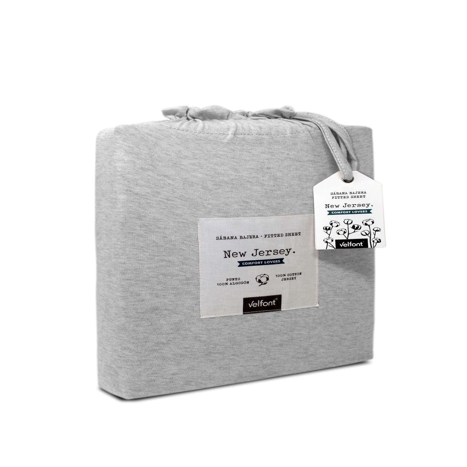 Imagen 4 de Sábana bajera New Jersey Velfont - Gris Cama 180 cm Gris
