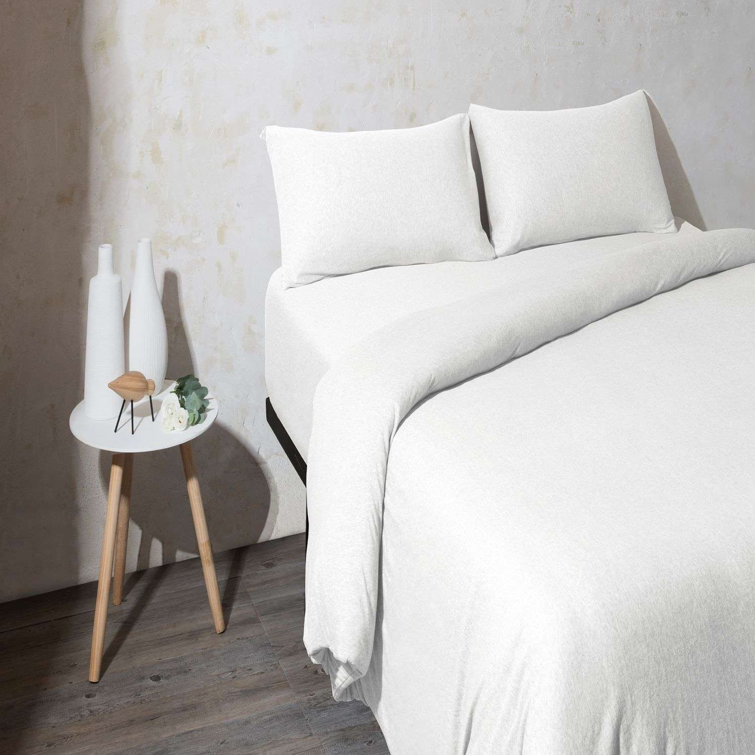 Funda nórdica reversible New Jersey Velfont - Blanco Cama 105 cm Blanco-1