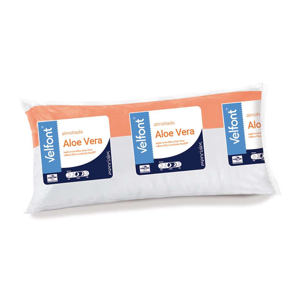 Almohada de fibra Aloe Vera Velfont - Blanco 70 x 40 cm Blanco-3