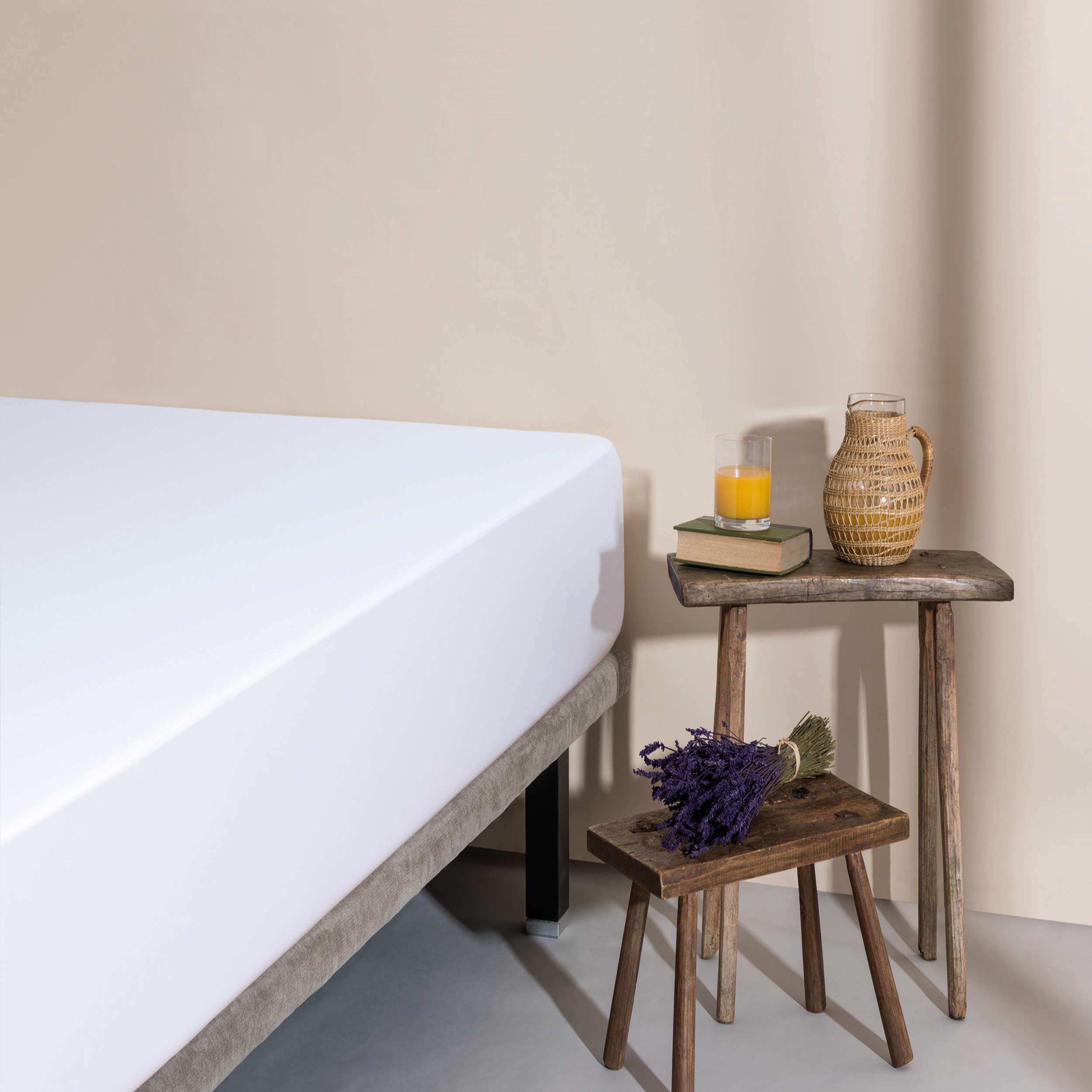 Imagen 2 de Protector de colchón impermeable Alma 3 capas Velfont - Blanco Cama 80 x 200 cm Blanco